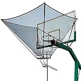 OPSMEN Basketball Return Shooting Practice Attachment Rebounder Net Training Equipment 180° Rotating for Hoop with Bag for Storage
