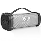 Pyle Wireless Portable Bluetooth Boombox Speaker - 300 Watt Rechargeable Boom Box Speaker Portable Music Barrel Loud Stereo System with AUX Input, MP3/USB Port, Fm Radio, 2.5' Tweeter - Pyle PBMSPRG4