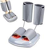 SLOTHMORE Shiatsu-Foot-Massager-Machine with Heat, Foot and Calf Massager with Deep Kneading, Leg Massager with Compression for Circulation & Muscles Relaxation, 3 Modes & 3 Intensities