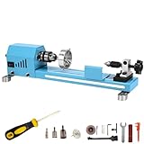 Mini Wood Lathe Machine Multi-Purpose Type Desktop Lathe Supports Wood Sawing, Polishing, Grinding The Professional Set Of Accessories Comes With Instructions For Easy Learning And Use