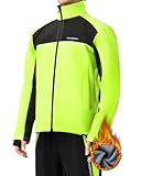 ROCKBROS Cycling Jackets for Men Winter Bike Jackets Thermal Windproof Jacket Cold Weather Cycling Hiking