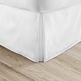 Linen Market Pleated Bed Skirt, Queen, White