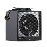 NewAir Portable Heater (240V) Portable Electric Garage Heater Heats Up to 600 sq. ft. with 6-Foot Cord Wrap and Carrying Handle | 5600 Watt Portable Electric Shop Heater for Garage and Work Shop