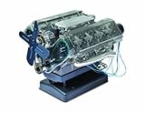 BRITPART Build Your OWN V8 Engine, Motorized Model of V8 Petrol Engine Part: DA4817