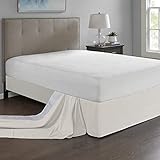 Madison Park Simple Fit Wrap Around Adjustable Bedskirt Ivory One Size (MP11-5365)