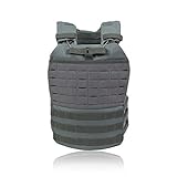 GEARDO Tactical Military Vest Fully Modular Combat MOLLE Breathable Adjustable for Law Enforcement Hunting Sporting Goods (Gray)