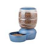 Petmate Replendish Feeder Automatic Cat and Dog Feeder, Pearl Peacock Blue, 10 LB, Made in USA