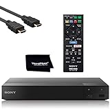 Sony 4K Upscaling 3D Streaming Blu-Ray Disc Player DVD Disc Player with WiFi BDP-S3700 | Streaming Apps Include Netflix and Amazon| Includes Remote Controller HDMI Cable W/Ethernet and Cleaning Cloth