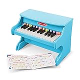 Melissa & Doug Learn-to-Play Piano With 25 Keys and Color-Coded Songbook - Blue