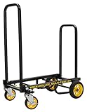 Rock-N-Roller R2RT (Micro) 8-in-1 Folding Multi-Cart/Hand Truck/Dolly/Platform Cart/26' to 39' Telescoping Frame/350 lbs. Load Capacity, Black