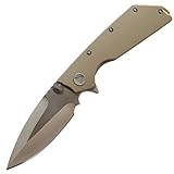 Eafengrow EF335 Folding Knives D2 Blade and G10 Handle,5 inch Closed EDC Pocket Folding Knife with Clip (gray)
