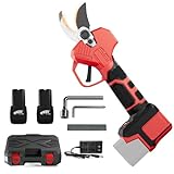 Rothergli Electric Pruning Shears, 16.8V Cordless Tree Pruner, 2 PCS 5C1500mAh Rechargeable Batteries，Cutting Diameter-25mm （0.98 Inch）