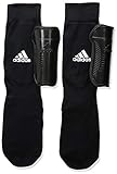 adidas Unisex-Child Performance Youth Sock Shin Guards, Black/White, Medium