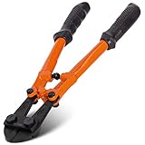 KSEIBI 141570 Heavy-Duty Mini Bolt Cutter 12' for Cutting Fence, Steel Wire, Small Chain, Screws, and Rivet, with Soft Grip Rubber Ergonomic Handle Cutters