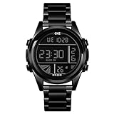 CKE Men's Digital Watch Large Face Wrist Watches for Men with Stopwatch Alarm