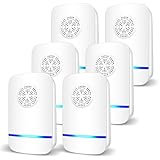 Frogoom 6 Packs Ultrasonic Pest Repeller, Indoor Ultrasonic Repellent for Roach, Rodent, Mouse, Bugs, Mosquito, Mice, Spider, Electronic Plug in Pest Control