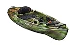Pelican - Basscreek 100XP Fishing Kayak - Sit-On-Top Kayak - Lightweight one Person Kayak - 10 ft