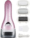 Electric Feet Callus Removers Rechargeable,Portable Electronic Foot File Pedicure Tools, Electric Callus Remover Kit,Professional Pedi Feet Care Perfect for Dead,Hard Cracked Dry Skin（Pink）