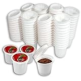 iFillCup, 42 Count Red - Fill your own Single Serve Pods. Eco friendly 100% recyclable pods for use in all k cup brewers including 1.0 & 2.0 Keurig. Airtight to seal in freshness.