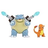Pokémon Battle Figure 2 Pack Blastoise & Charmander - 4.5-inch Blastoise Figure, 2-inch Charmander Figure - Toys for Kids Fans - Amazon Exclusive