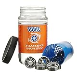 SONIC Turbo Wash, Complete Skate Bearing Cleaning Kit Includes 8 oz Citrus Cleaner, Inline Skates, Roller Skates, Skateboards, Patented, Made in USA