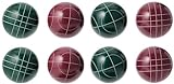 Trademark Games Bocce Ball Set - Family Outdoor Bocce Game for Backyard, Lawn, or Beach Use - Group of Red and Green Balls, Pallino, and Carrying Case by Hey Play