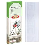 LFSYS 50 Pack Window Fly Traps, Fruit Fly Traps for Indoors, Fly Paper Sticky Strips, Fly Traps for Indoors Clear