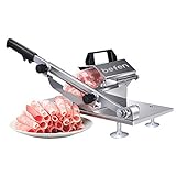 Manual Frozen Meat Slicer, befen Upgraded Stainless Steel Meat Cutter Beef Mutton Roll for Hot Pot KBBQ Food Slicer Slicing Machine for Home Cooking of Hot Pot Shabu Shabu Korean BBQ
