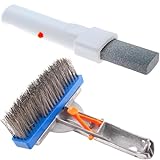 Pool Cleaning Kit for Concrete and Gunite Pools, Includes 1 Pumice Stone, 1 Stainless Steel Brush