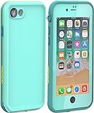 LOVE BEIDI iPhone 8 7 Waterproof Case Cover Built-in Screen Protector Fully Sealed Life Shockproof Snowproof Underwater Protective Cases for iPhone 8 7-4.7' (Cyan/Green/Mint Green)
