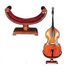 Ornate Carved Wooden Cello Stand