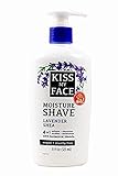 Kiss My Face Moisture Shave 11 Ounce Lavender & Shea Pump (325ml) (2 Pack)