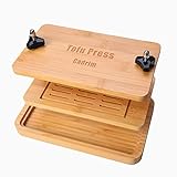Tofu Press, Cadrim Bamboo Tofu Presser with Tofu Strainer and Drip Tray, BPA Free - Easily Remove Water from Tofu and Other Food, Tofu Drainer and Squeezer