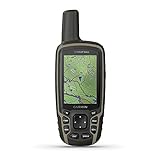 Garmin 010-02258-10 GPSMAP 64sx, Handheld GPS with Altimeter and Compass, Preloaded With TopoActive Maps, Black/Tan