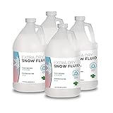Froggys Flakes - 4 Gallon Case - Snow Machine Juice Fluid - Extra Dry Formula (30 Feet Float/Drop)