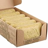 Baudelaire Exfoliating Soap, Sea Loofa Bath Soap & Body Soap, Natural Soap, Triple Milled with 100% Natural Fragrance, 2% Seaweed and Sustainable Palm Oil - 5 oz (COMES IN 6 PIECE BOX!)