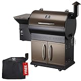Z Grills ZPG-700D 2022 Upgrade Wood Pellet Grill & Smoker, 8 in 1 BBQ Grill Auto Temperature Control, inch Cooking Area, 700 sq in Bronze, 700 sq inch Cooking Area