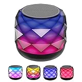 LENRUE Bluetooth Speaker, Small Mini Wireless Portable Speakers with Colorful Light, HiFi Sound, Long Playtime,Gift for Women Girls Kids Daughter Sister