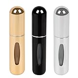 MEIPO Travel Perfume Bottles Refillable Mini Fragrance Atomizer Portable Scent Pump Case Spray Bottles for Traveling and Outgoing Must Have (3Pcs 5ml/0.2oz)
