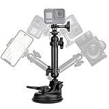 Action Camera Smartphone Super 90mm Vacuum Suction Cup Race Car Mount Holder Motion Camcorder Cab Cockpit Vehicle Windshield Hood Cab Rooftop Sunroof Window Door Mounts for GoPro Sony iPhone Hi-Speed