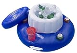 SUN Searcher Chill Out Inflatable Floating Cooler with 5 Beverage Holders