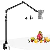 Obeamiu Camera Desk Mount Stand with 24.41'' Detachable Magic Arm, Mount Light Stand with 360° Ballhead, 16.7-40.94'' Tabletop Clamp Stand for DSLR Camera/Fill Lights/Selfies/Live Streaming/Webcam