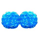 GoBroBrand Bubble Bumper Balls 2 pack of Inflatable Buddy hamster Bbop Ball set - Used also as Giga Sumo Wearable human zorb soccer Suits for outdoor play. Size: 36' For Kids & Adults of all ages