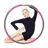 Auoxer Fitness Exercise Weighted Hoola Hoop, Detachable and Size Adjustable Design, Lose Weight Fast by Fun Way, Fat Burning Healthy Model Sports Life