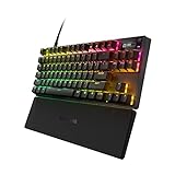 New SteelSeries Apex Pro TKL 2023 Ed.- World's Fastest Mechanical Gaming Keyboard - Adjustable Actuation - Esports Tenkeyless - OLED Screen - RGB - PBT Keycaps - USB-C (Renewed)