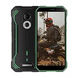 DOOGEE S51 Rugged Smartphone Unlocked, Android 12 4GB+64GB Waterproof Cell Phone, 12MP + 8MP AI Camera, 6.0' HD+ Screen 5180mAh Battery Dual SIM 4G Global Unlocked Rugged Phone NFC GPS OTG FM, Green