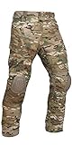 KRYDEX G4 Combat Pants with Knee Pads Ripstop Como Cargo Pants for Men (M, MC)