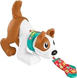 Fisher-Price 123 Crawl with Me Puppy, Electronic Dog Infant Crawling Toy with Music and Smart Stages Learning Content for Infants and Toddlers