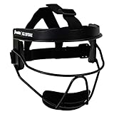 Franklin Sports Softball Face Mask for Fielders - Girls Youth Face Shield for Infielders - Kids Fielding Guard for Fastpitch + Slowpitch Softball,Black