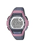 Casio Women's LWS- 2000H- 4AVCF Runner Digital Round Display Quartz Black Watch Color: Grey/Pink